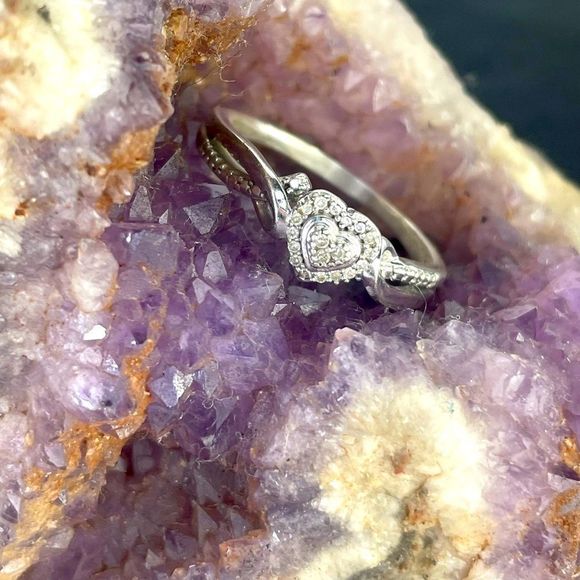 Sterling Silver Bridal Band 1/4 CTTW - Picture 1 of 15